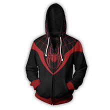 Load image into Gallery viewer, ULTIMATE SPIDER-MAN MILES MORALES - ZIP UP HOODIE - 3D HOODIE