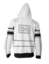 Load image into Gallery viewer, STAR WARS Storm trooper Zip-up Hoodie - Latest 3D Storm trooper Hoodie