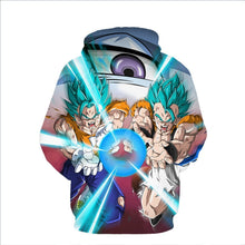 Load image into Gallery viewer, Dragon Ball Z Hoodie - Vegito &amp; Gogeta SSJ God Hoodie - Jacket