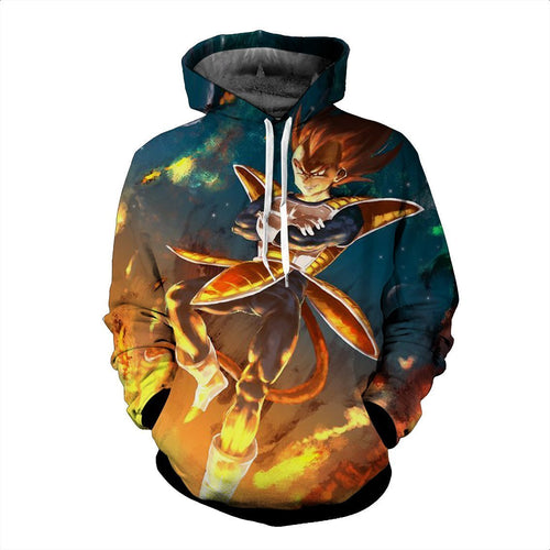Dragon Ball Z Hoodie - Vegeta King 3D Hoodie