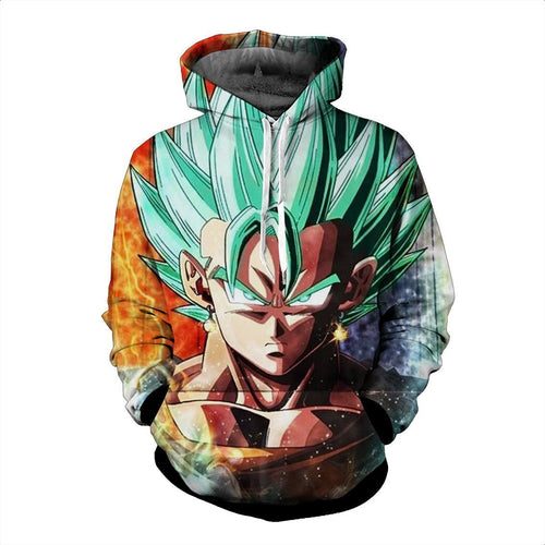 Dragon Ball Z Hoodie - Vegito SSJ God 3D Hoodie
