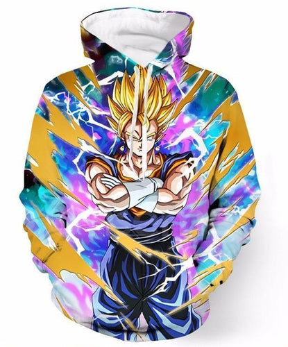Dragon Ball Z Hoodie - Vegito 3D Hoodie- Dragon Ball Super Hoodie