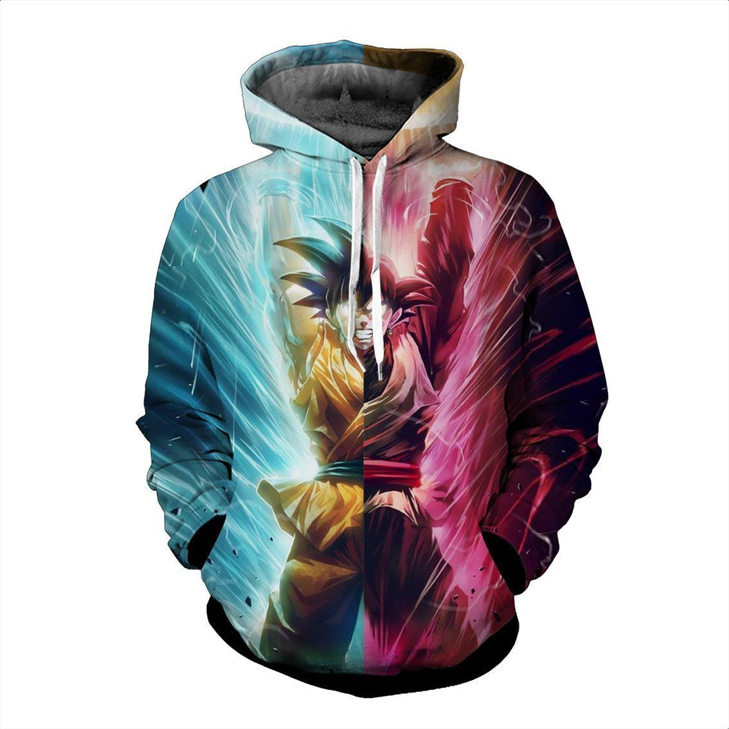 Dragon Ball Super Z Hoodie - Goku & Black Goku 3D Hoodie