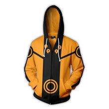 Load image into Gallery viewer, Naruto Hoodie - Naruto Uzumaki Zip Up Hoodie - Jacket