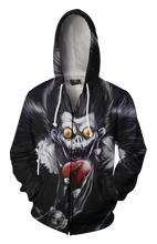 Load image into Gallery viewer, Death Note Ryuk Hoodie - Ryuk Zip Up Jacket