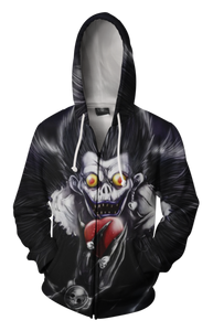 Death Note Ryuk Hoodie - Ryuk Zip Up Jacket