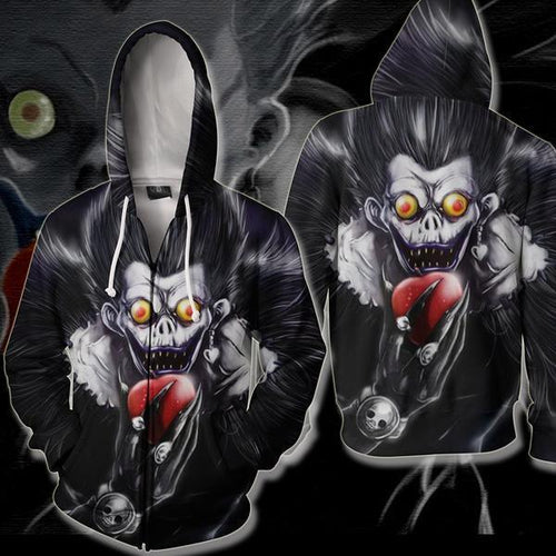 Death Note Ryuk Hoodie - Ryuk Zip Up Jacket