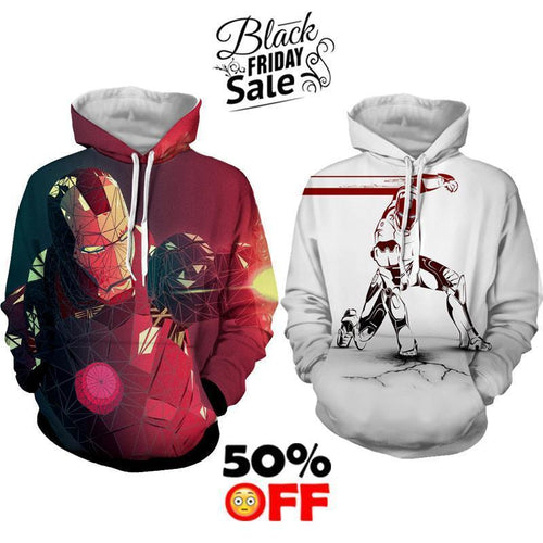 BLACK FRIDAY DEAL #29 - Iron Man 2 Hoodies Bundle