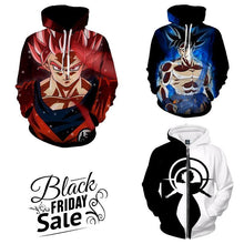 Load image into Gallery viewer, Black Friday Dragon ball Z Super Deal 7 | Three In One 3D Hoodie Package