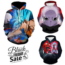Load image into Gallery viewer, Black Friday Dragon ball Z Super Deal 8 | Three In One 3D Hoodie Package