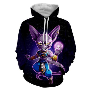 Dragon Ball Super Hoodie - Chubbi Beerus Hoodie - Jacket
