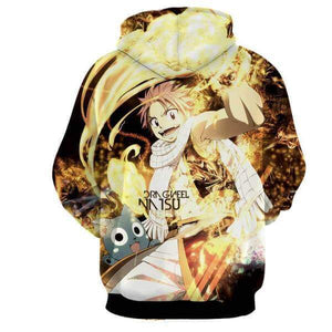 Fairy Tail Hoodie - 3D Dragneel Natsu Printed Hoodie