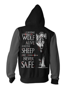 Game Of Throne Hoodie-3D Hoodie - Zip Up Jacket