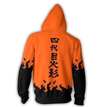 Load image into Gallery viewer, Naruto Hoodie - Minato Namikaze Hokage Zip Up Hoodie - Jacket