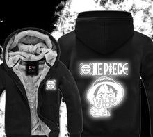 Load image into Gallery viewer, Luminous Fluorescence One Piece Hoodie - Winter Hoodies - Monkey D Luffy