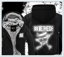 Load image into Gallery viewer, Luminous Fluorescence One Piece Hoodie - Winter Hoodies - Monkey D Luffy 2