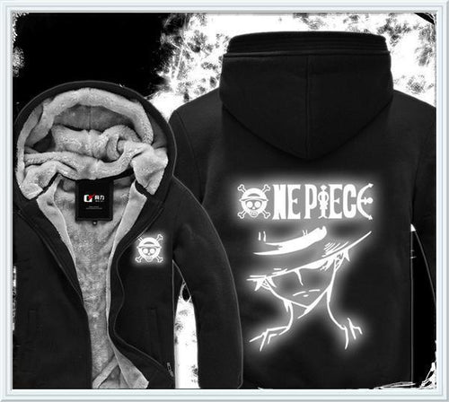 Luminous Fluorescence One Piece Hoodie - Winter Hoodies - Monkey D Luffy 2