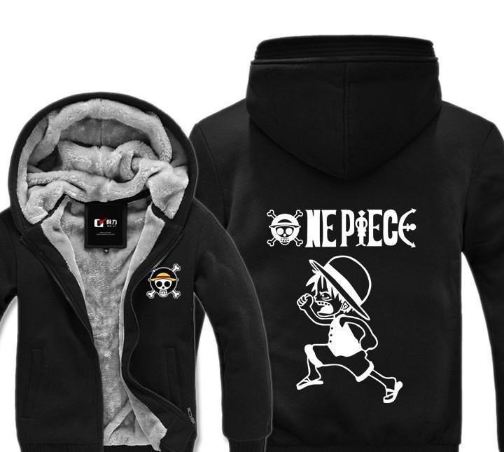 Luminous Fluorescence One Piece Hoodie - Winter Hoodies - Kid Monkey D Luffy