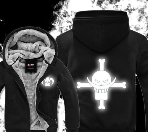 Luminous Fluorescence One Piece Hoodie - Winter Hoodies - White Beard Symbol