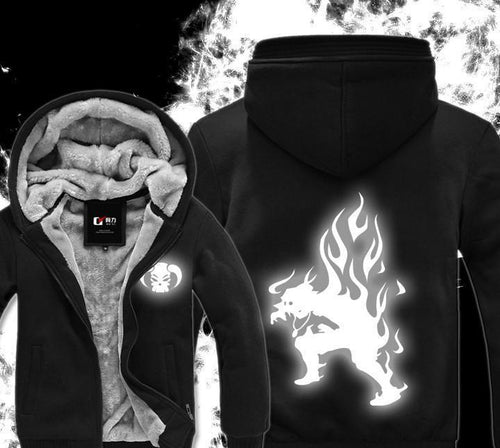 Luminous Fluorescence One Piece Hoodie - Winter Hoodie -