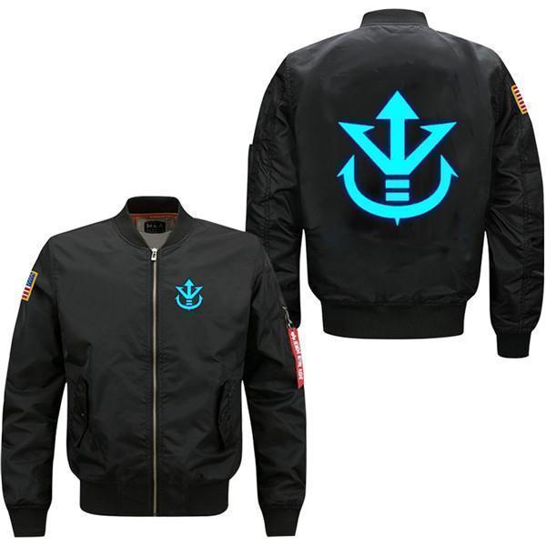 LUMINOUS SAIYAN CREST BOMBER JACKET