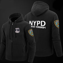 Load image into Gallery viewer, Winter Jackets Mens Tracksuits Cool Brand Hoodies Fashion Casual Streetswear Man Hoody zipper hoodie Men Nypd Printed Hoodie