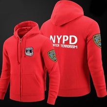Load image into Gallery viewer, Winter Jackets Mens Tracksuits Cool Brand Hoodies Fashion Casual Streetswear Man Hoody zipper hoodie Men Nypd Printed Hoodie