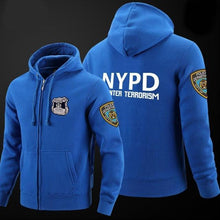 Load image into Gallery viewer, Winter Jackets Mens Tracksuits Cool Brand Hoodies Fashion Casual Streetswear Man Hoody zipper hoodie Men Nypd Printed Hoodie