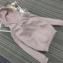 Load image into Gallery viewer, Fleece Oh Yes Letter Harajuku Print Pullover Thick Loose Women Hoodies Sweatshirts Female Casual Coat
