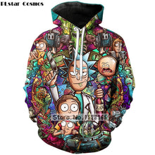 Load image into Gallery viewer, PLstar Cosmos Brand clothing 2018 New Fashion 3D Hoodies cartoon rick and morty 3D Print Men Women hooded sweatshirt Pullovers