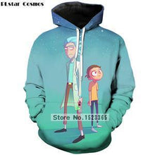 Load image into Gallery viewer, PLstar Cosmos Brand clothing 2018 New Fashion 3D Hoodies cartoon rick and morty 3D Print Men Women hooded sweatshirt Pullovers