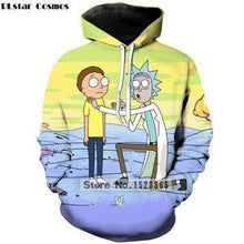 Load image into Gallery viewer, PLstar Cosmos Brand clothing 2018 New Fashion 3D Hoodies cartoon rick and morty 3D Print Men Women hooded sweatshirt Pullovers