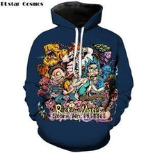 Load image into Gallery viewer, PLstar Cosmos Brand clothing 2018 New Fashion 3D Hoodies cartoon rick and morty 3D Print Men Women hooded sweatshirt Pullovers
