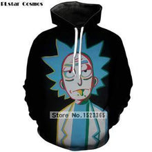 Load image into Gallery viewer, PLstar Cosmos Brand clothing 2018 New Fashion 3D Hoodies cartoon rick and morty 3D Print Men Women hooded sweatshirt Pullovers