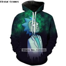 Load image into Gallery viewer, PLstar Cosmos Brand clothing 2018 New Fashion 3D Hoodies cartoon rick and morty 3D Print Men Women hooded sweatshirt Pullovers