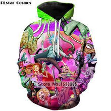Load image into Gallery viewer, PLstar Cosmos Brand clothing 2018 New Fashion 3D Hoodies cartoon rick and morty 3D Print Men Women hooded sweatshirt Pullovers