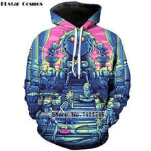 Load image into Gallery viewer, PLstar Cosmos Brand clothing 2018 New Fashion 3D Hoodies cartoon rick and morty 3D Print Men Women hooded sweatshirt Pullovers