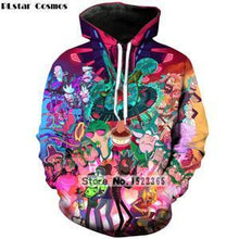 Load image into Gallery viewer, PLstar Cosmos Brand clothing 2018 New Fashion 3D Hoodies cartoon rick and morty 3D Print Men Women hooded sweatshirt Pullovers