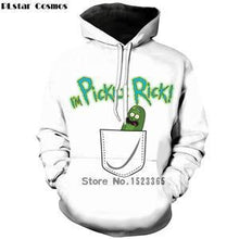 Load image into Gallery viewer, PLstar Cosmos Brand clothing 2018 New Fashion 3D Hoodies cartoon rick and morty 3D Print Men Women hooded sweatshirt Pullovers