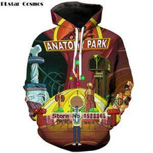 Load image into Gallery viewer, PLstar Cosmos Brand clothing 2018 New Fashion 3D Hoodies cartoon rick and morty 3D Print Men Women hooded sweatshirt Pullovers