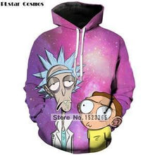 Load image into Gallery viewer, PLstar Cosmos Brand clothing 2018 New Fashion 3D Hoodies cartoon rick and morty 3D Print Men Women hooded sweatshirt Pullovers