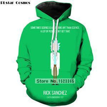 Load image into Gallery viewer, PLstar Cosmos Brand clothing 2018 New Fashion 3D Hoodies cartoon rick and morty 3D Print Men Women hooded sweatshirt Pullovers