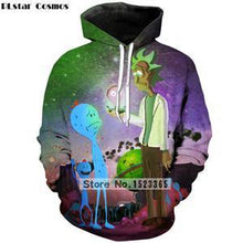 Load image into Gallery viewer, PLstar Cosmos Brand clothing 2018 New Fashion 3D Hoodies cartoon rick and morty 3D Print Men Women hooded sweatshirt Pullovers