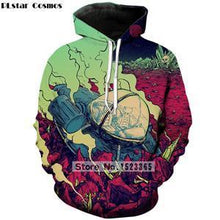 Load image into Gallery viewer, PLstar Cosmos Brand clothing 2018 New Fashion 3D Hoodies cartoon rick and morty 3D Print Men Women hooded sweatshirt Pullovers
