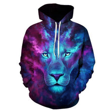 Load image into Gallery viewer, Firstborn by JoJoesArt Galaxy Lion Men Women Hoodies Hot Quality 3d Sweatshirts Funny Animal Pritned Pullover Hooded Streetwear