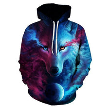 Load image into Gallery viewer, Where Light And Dark Meet by JoJoesart Wolf 3D Hoodies Sweatshirts Men Women Hoodie Casual Tracksuits Fashion Brand Hoodie Coats