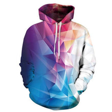 Load image into Gallery viewer, Mr.1991INC Fashion 3d Hooded sweatshirt Colorful triangle combination print Men/Women Space Galaxy pullover Hoodies Sweatshirts