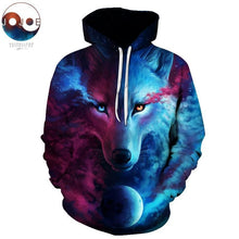Load image into Gallery viewer, Where Light And Dark Meet by JoJoesart Wolf 3D Hoodies Sweatshirts Men Women Hoodie Casual Tracksuits Fashion Brand Hoodie Coats