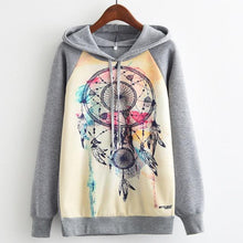 Load image into Gallery viewer, MITTELMEER 2018 Autumn winter Harajuku printed Hooded Sweatshirt printing cartoon Unicorn owl cat Hoodies girls women Christmas