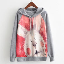 Load image into Gallery viewer, MITTELMEER 2018 Autumn winter Harajuku printed Hooded Sweatshirt printing cartoon Unicorn owl cat Hoodies girls women Christmas